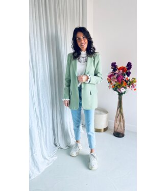 Pure Sense JOANY MINT OVERSIZED BLAZER