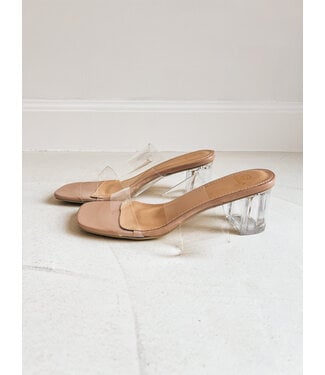 Pure Sense NUDE CLEAR HEELS