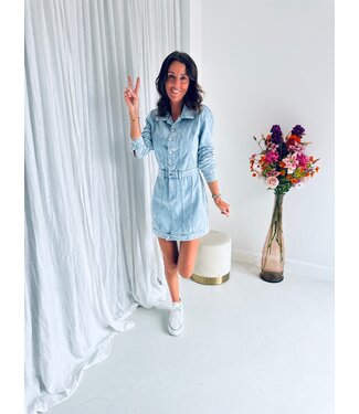 Pure Sense MARIANA LIGHT DENIM DRESS