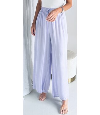 Pure Sense CHANTELLE LILA SILK PANTS