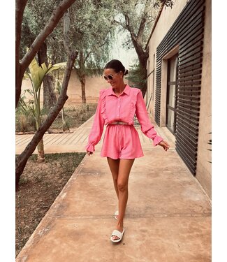 Pure Sense MARYAM PINK TETRA PLAYSUIT