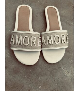 Pure Sense WHITE AMORE SLIPPERS