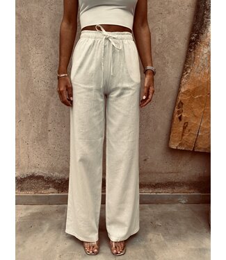 Pure Sense ADDY WHITE LINEN PANTS