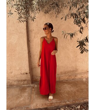 Pure Sense PRE-ORDER JULY RED SUMMER DRESS