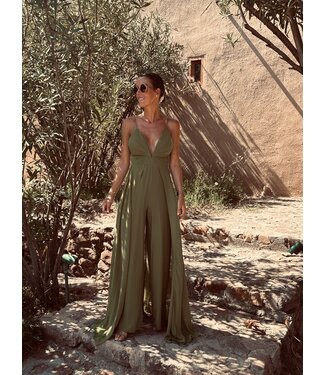 Pure Sense MADALYN OLIVE JUMPSUIT-DRESS