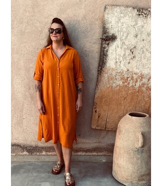 Pure Sense JUNE DRESS LONG TERRACOTTA