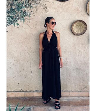 Pure Sense DAYA BLACK WRAP DRESS