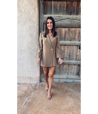 Pure Sense MISA CAMEL PLAYSUIT-DRESS