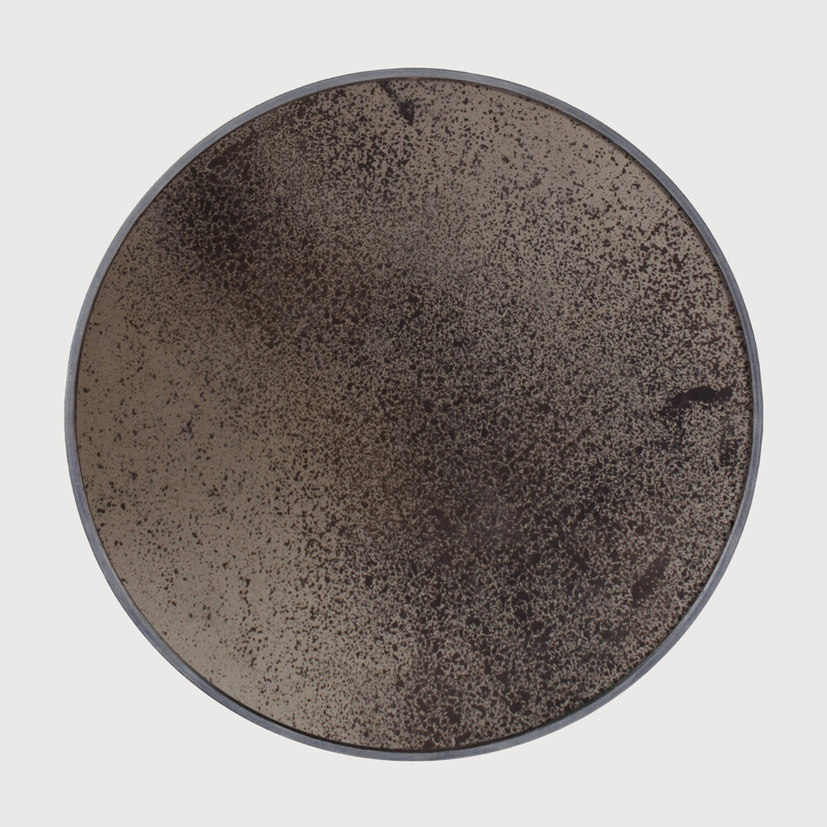 Ethnicraft Ethnicraft aged wall mirror bronze round 92x3 (20605)