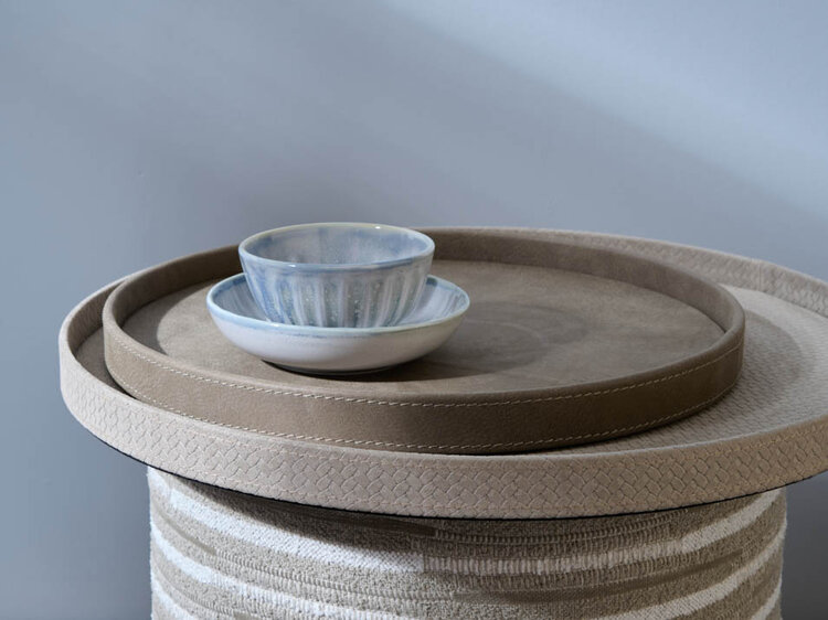 Evolution 21 Evolution21 Vegan Leather Dienblad Tray Embossed Blush