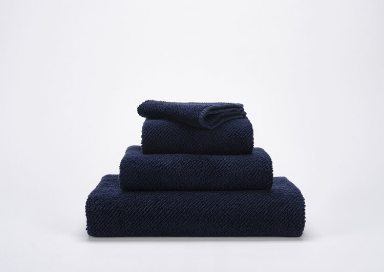Abyss & Habidecor Abyss Habidecor Twill Handdoek Navy Blauw (314)