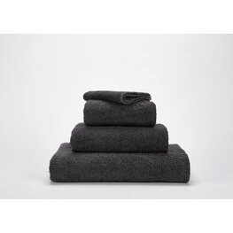 Abyss Habidecor Abyss Habidecor Twill Handdoek Volcan Zwart (997)