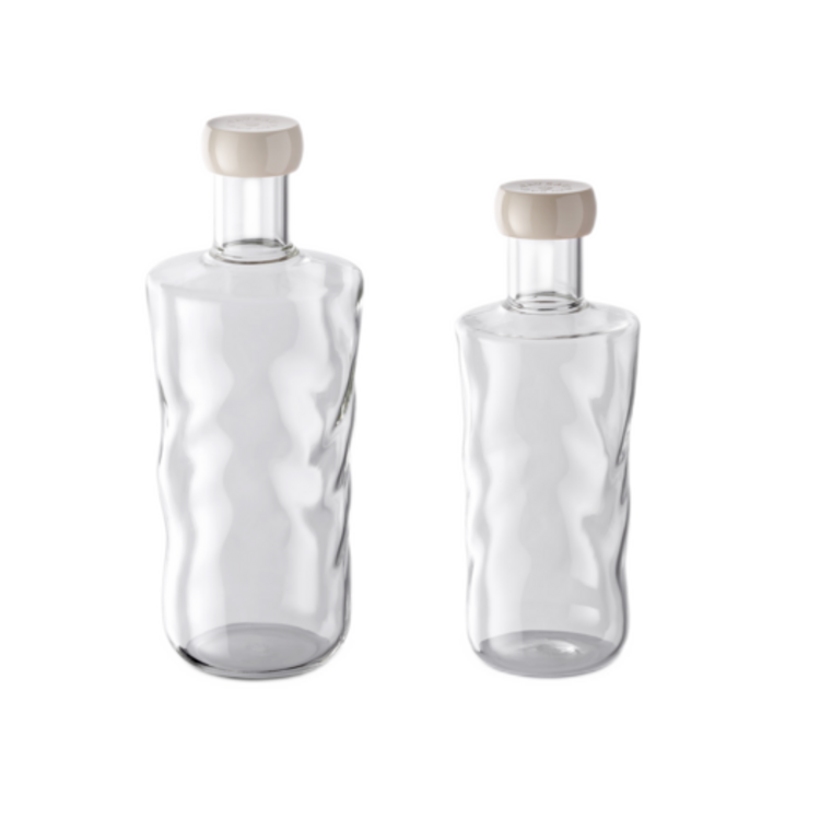 Paveau Paveau Swirl fles 0,75L Wave (Transparant)