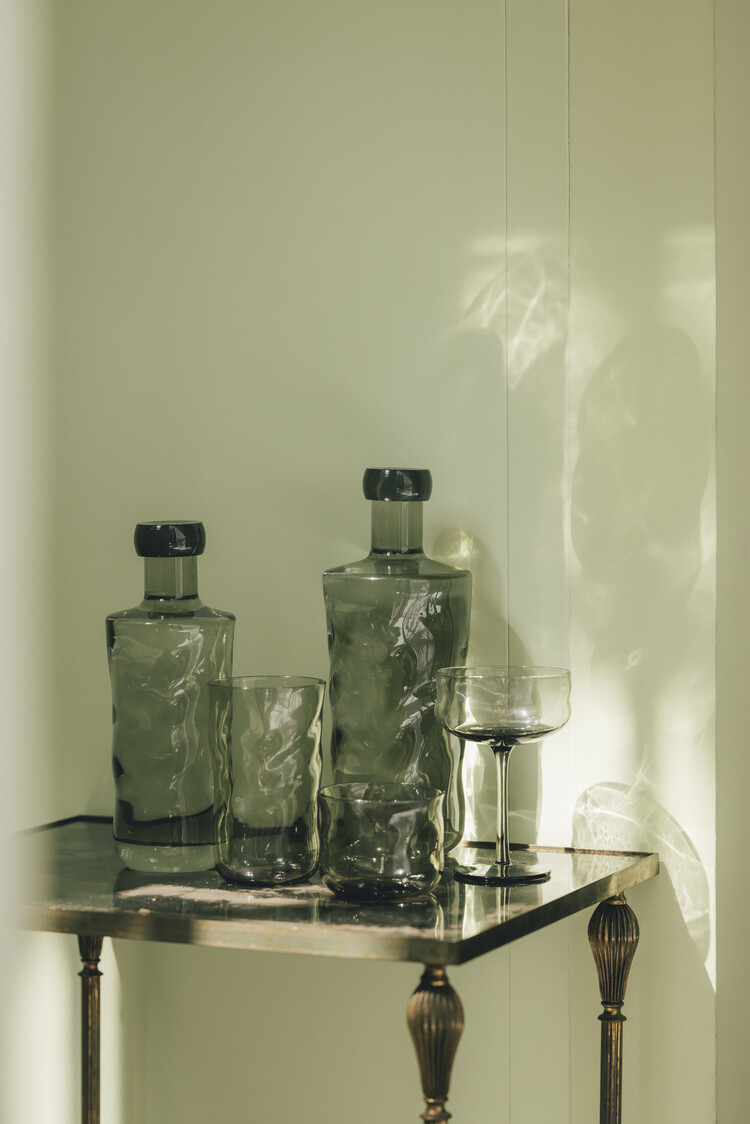 Paveau Paveau Swirl fles 0,75L Mist (Donkergrijs)