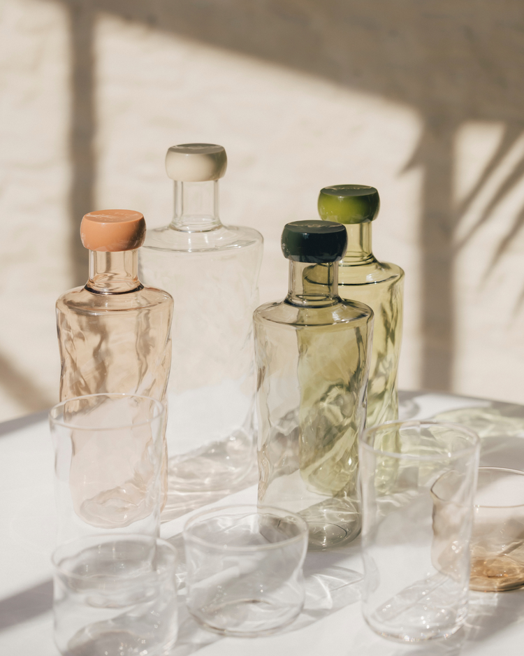 Paveau Paveau Swirl fles 0,75L Mist (Donkergrijs)