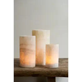 Nocturnals Nocturnals Cylinder Albast kaarshouder 8x15