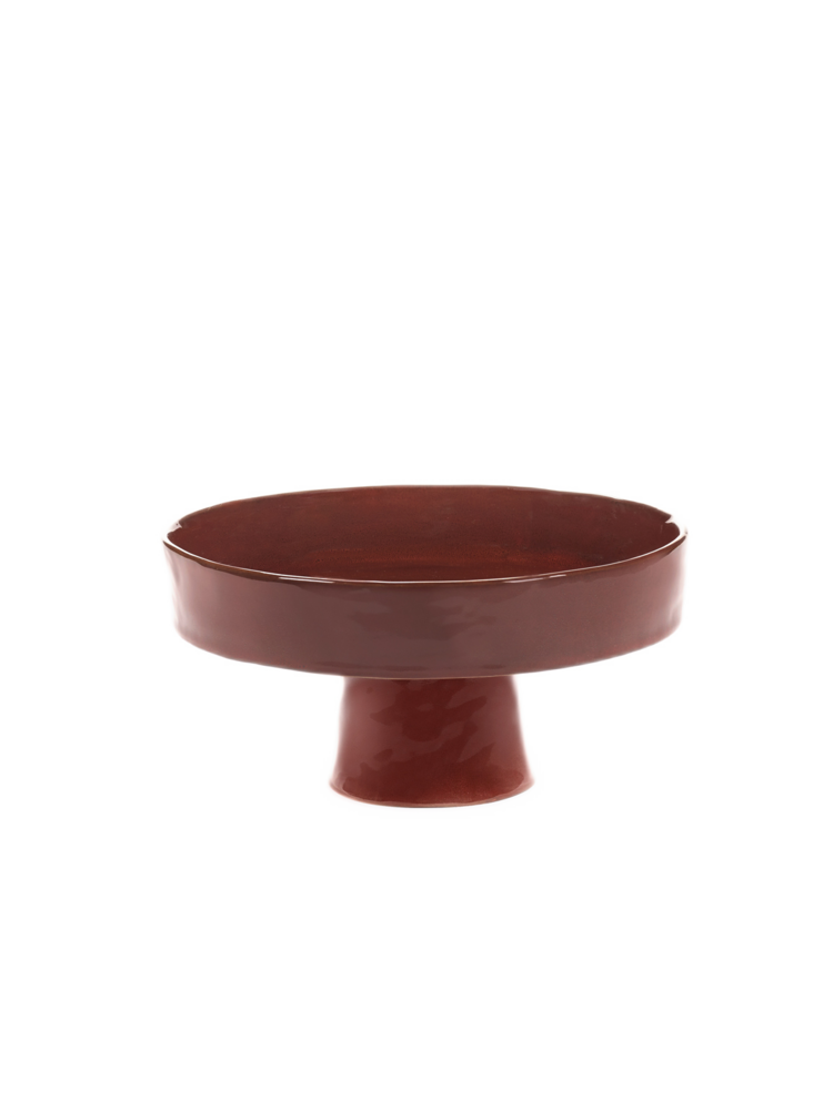 Serax Serax Diep bord op voet L Venetian Red La Mère