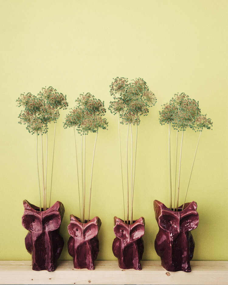 Serax Serax Uil vaas S Aubergine After Midnight