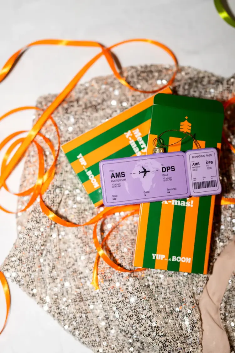 YUP in de BOOM YUP in de BOOM Boardingpass Amsterdam -  Bali