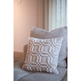 Evolution 21 Evolution21 Kussen classy designer 50x50 london square soft sand / back vermont white