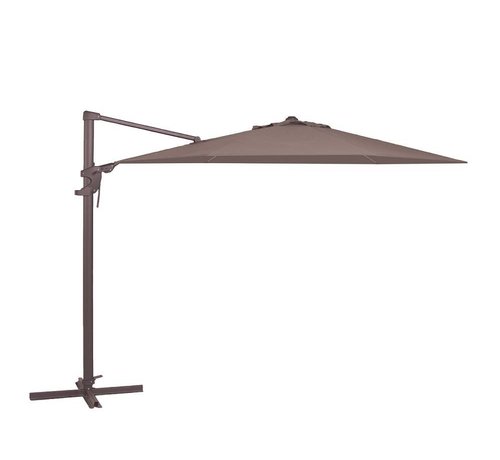 Madison Madison Monaco Flex Ecru ronde zweefparasol | 330cm Ø