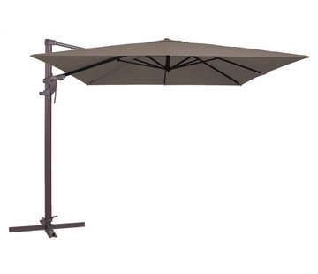 Madison Monaco Flex Taupe zweefparasol | 300cm x 300cm