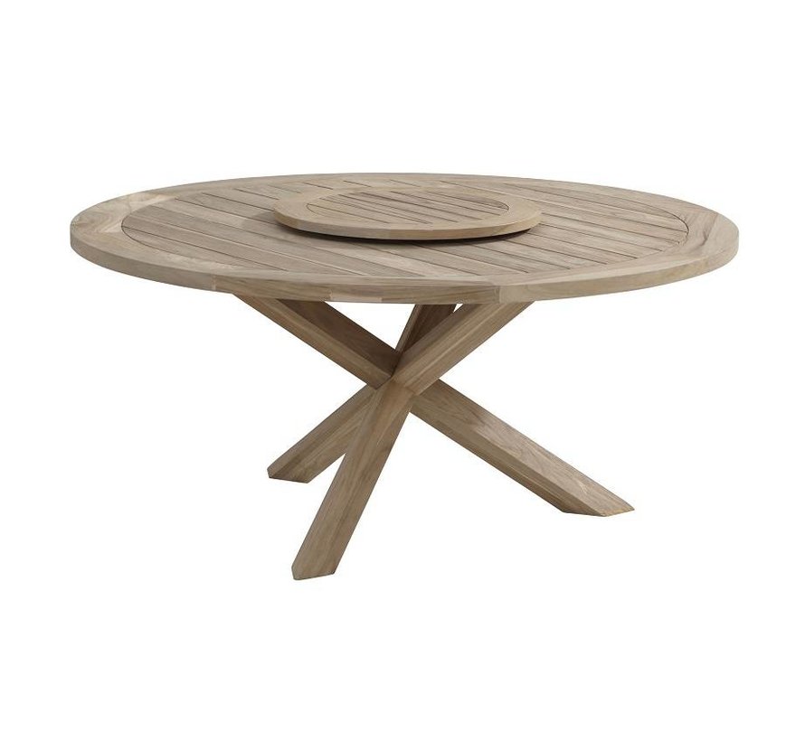 Hartman Sophie Element tuinset met Louvre teak tuintafel 160cm Ø