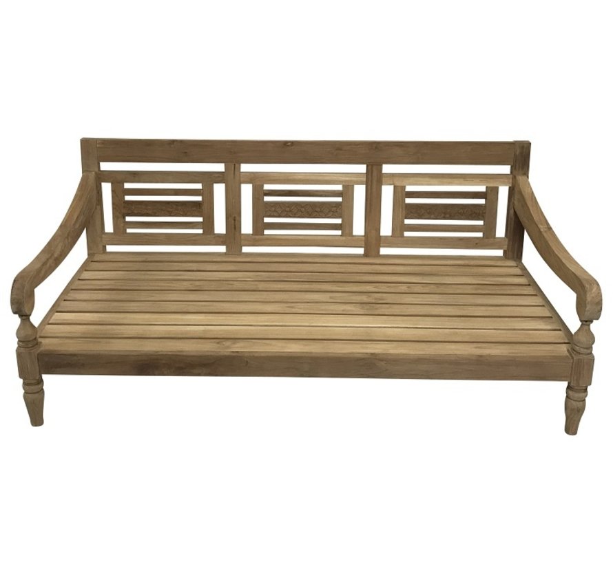 PAZOON Kawan XL Loungebank van recycled teakhout | 190cm x 80cm