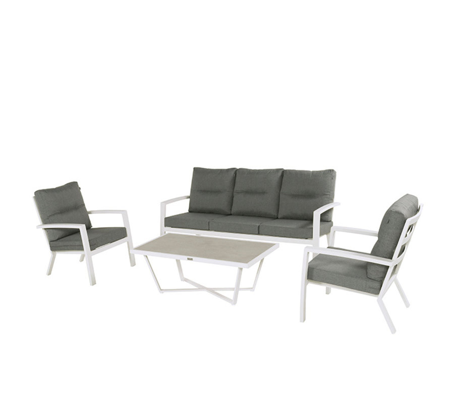 Hartman Canberra Loungeset met aluminium en keramiek | Wit