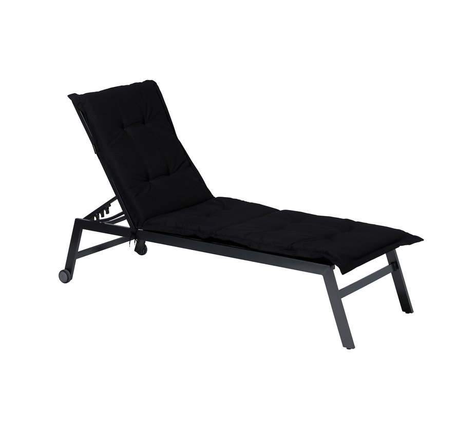 Madison Liegenauflage Panama Schwarz | 200cm x 60cm