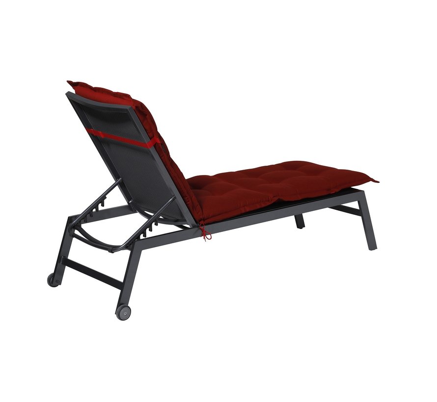 Madison ligbedkussen Rib Rood | 200cm x 60cm