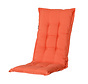 Madison Panama Orange Stuhlauflage mit Hochlehner | 123cm x 50cm