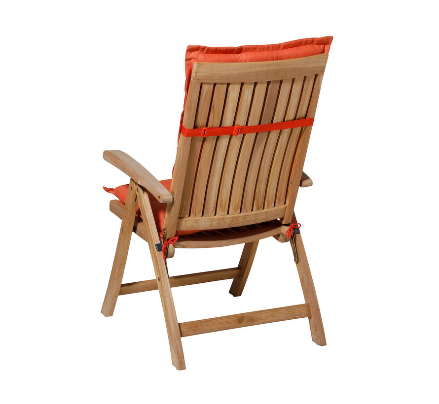 Madison Panama Oranje standenstoelkussen met hoge rug  | 123cm x 50cm