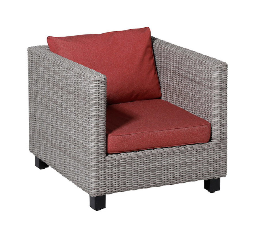 Madison Outdoor Manchester Rot Kissenset für Loungemöbel und Garnitur | 60cm x 60cm