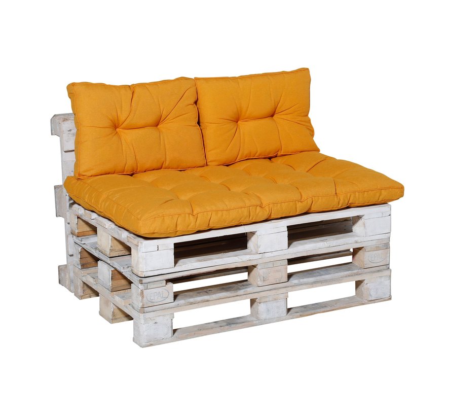 Madison Florance Panama Gelb Kissenset für Loungemöbel und Garnitur | 120cm x 80cm