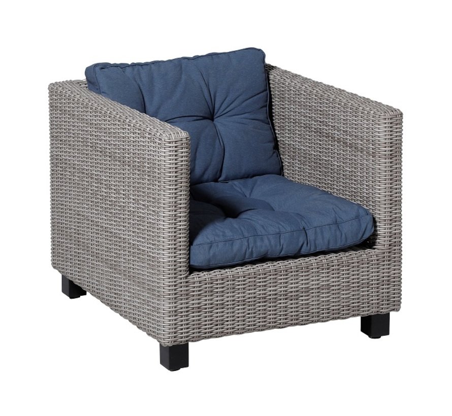 Madison Florance Panama Saphir Blau Kissenset für Loungemöbel und Garnitur | 60cm x 60cm