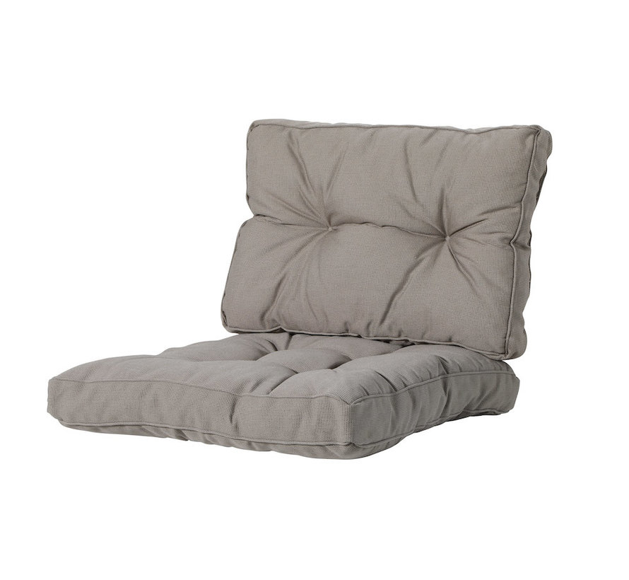 Madison Florance Rib Taupe Kissenset für Loungemöbel und Garnitur | 60cm x 60cm