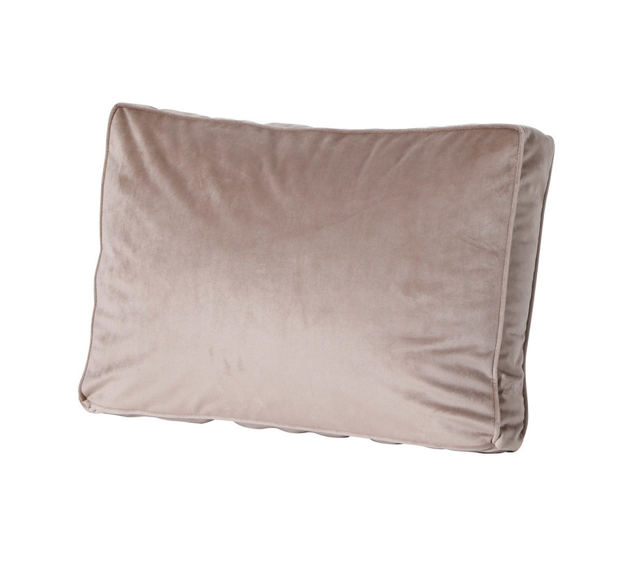 Madison Lounge Outdoor Velvet Taupe rugkussen voor loungeset of tuinset | 60cm x 43cm