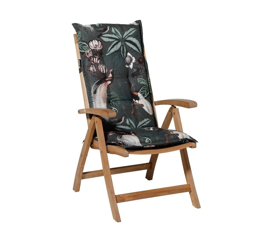 Madison Panama Sofie Groen standenstoelkussen met hoge rug  | 123cm x 50cm