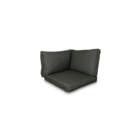 Madison Madison Lounge Rib Zwart kussenset voor in uw loungeset of tuinset | 60cm x 60cm
