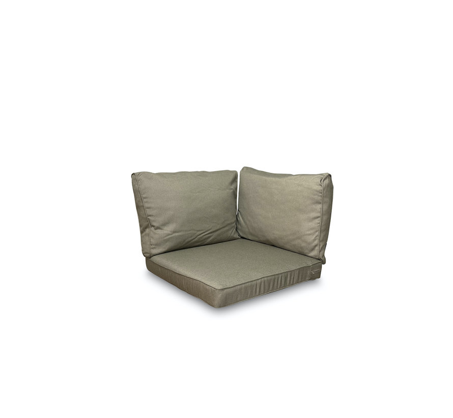 Madison Lounge Rib Taupe kussenset voor in uw loungeset of tuinset | 60cm x 60cm