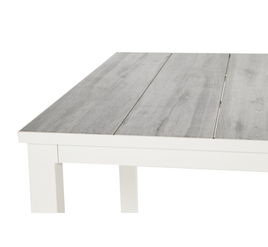 Hartman Comino tuintafel met aluminium frame en keramisch tafelblad | Wit