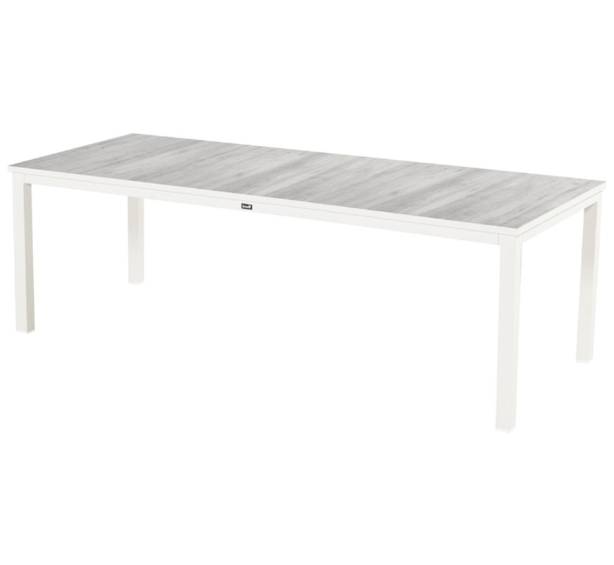 Hartman Comino Tisch mit Aluminiumrahmen und Keramische Tischplatte | Weiß