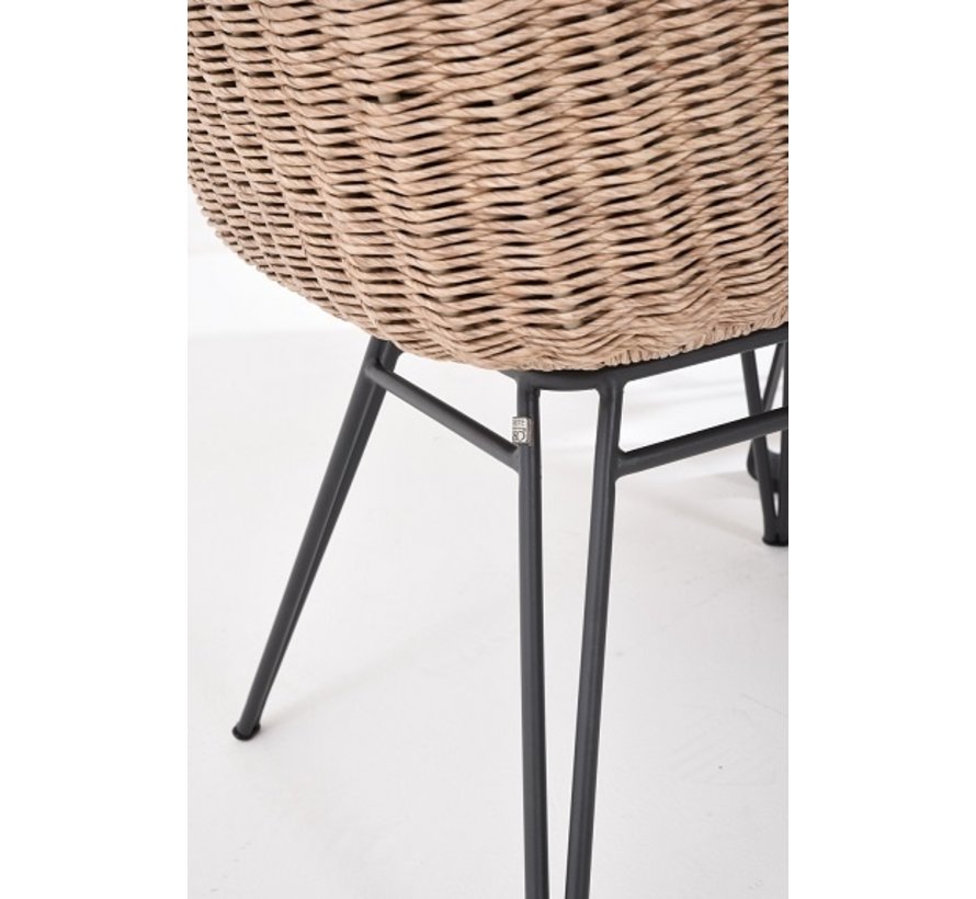 Taste By 4 Seasons Heritage Tuinset met 6 Bohemian Wicker Tuinstoelen