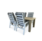 Taste by 4 Seasons Outdoor 5-delige tuinset | PAZOON Como verstelbare tuinstoelen | Louvre Tuintafel