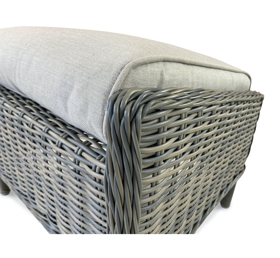 Reint Middel Osborn Wicker Hocker inklusive kissen | Sand