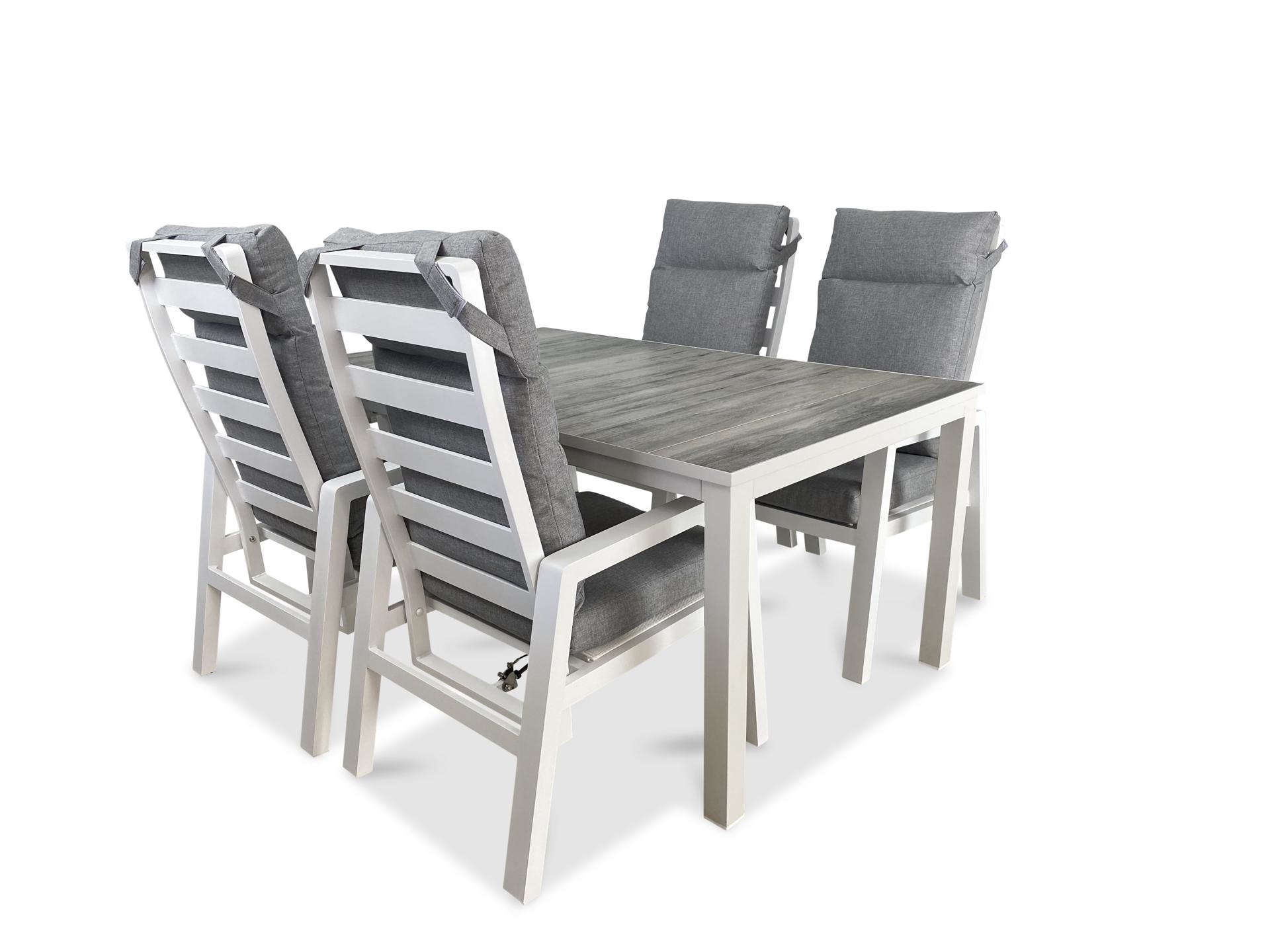 Hartman Tanger tuinset met 4 Como Dining tuinstoelen - ReintMiddel.nl