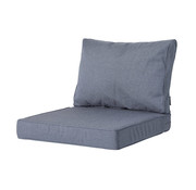 Madison 2-teiliges Outdoor Manchester Denim Grau Kissenset | 60cm x 60cm