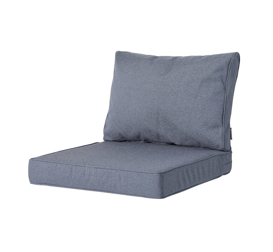 Madison Outdoor Manchester Denim Grau Kissenset für Loungemöbel und Garnitur | 60cm x 60cm