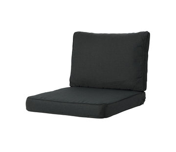 Madison 2-teiliges Lounge Rib Schwarz Kissenset | 73cm x 73cm